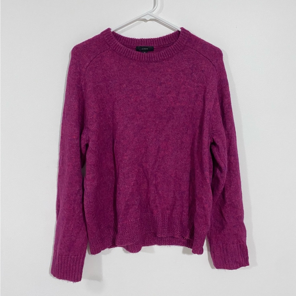 J. Crew Merino Wool Alpaca Blend Elevated heritage preppy Crewneck Sweater M